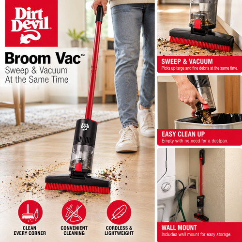 New dirt devil broom - new,